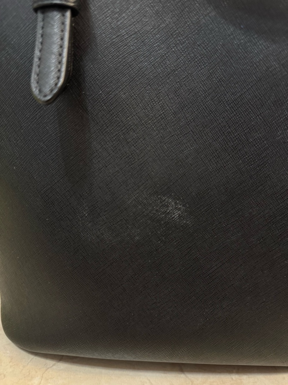Michael Kors Black Structured Shoulder Tote with Front Pocket - Picture 7 of 7